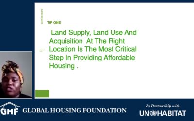 GHF Conversation: Chineyenma Okoro Onu, Environmentalist: Impact of Smart, Sustainable Global Housing Solutions